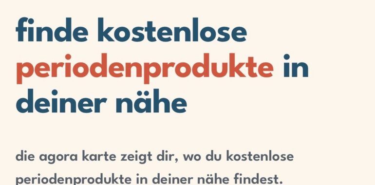 Finde kostenlose Periodenprodukte in deiner Nähe